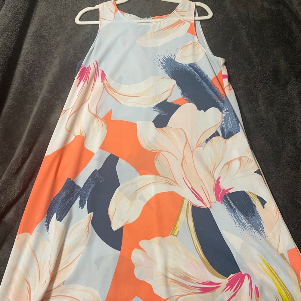 Halogen Floral Sleeveless Dress - Multicolor - Picture 5 of 5